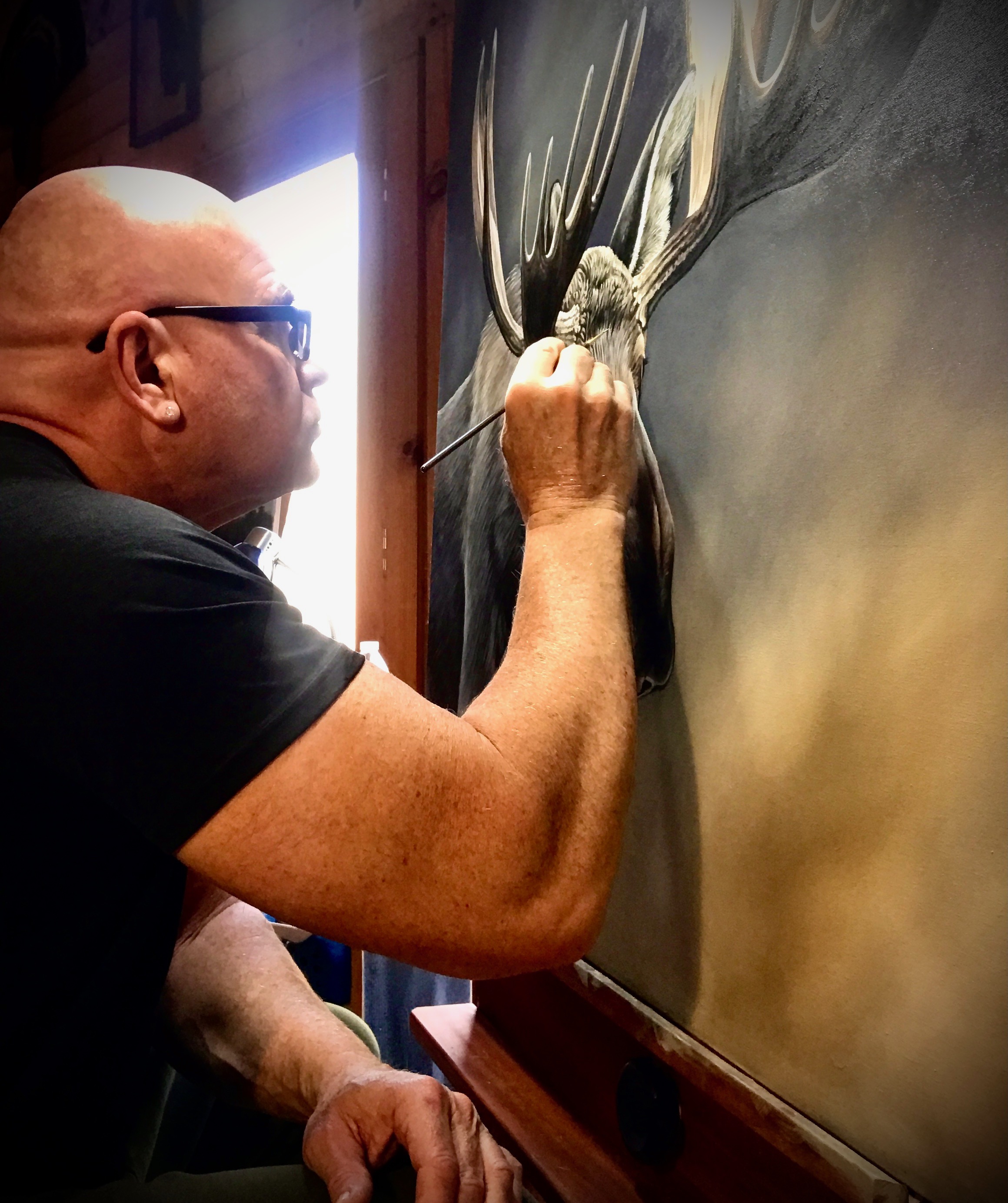 Chris Abdon, wildlife painter